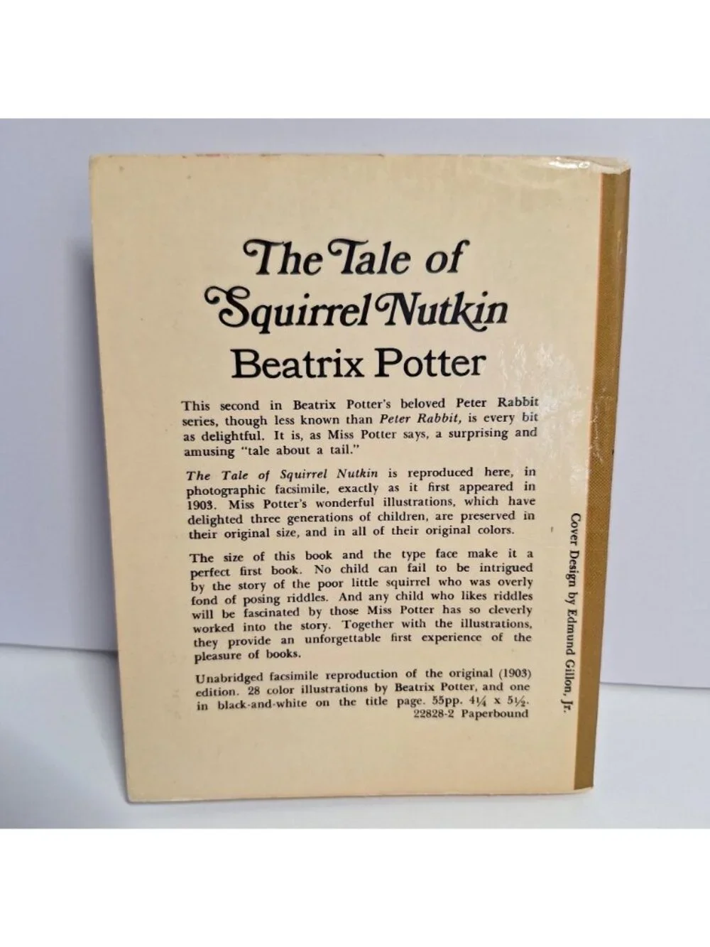The Tale Of Squirrel Nutkin Beatrix Potter Vintage 1970s Dover Paperback